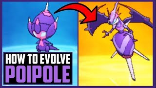 How to evolve Poipole in Pokemon Ultra Sun and Moon  How to get Naganadel [upl. by Enitsuj]