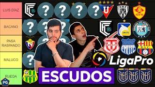 TIERLIST PEORES y MEJORES ESCUDOS👉LIGA PRO ECUADOR 2023🔥 [upl. by Buyse]