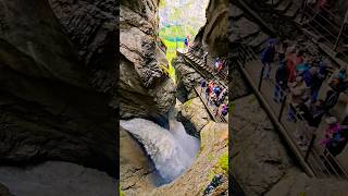 youtubeshorts travel Trummelbach falls lauterbrunnen valley Switzerland [upl. by Naillik540]