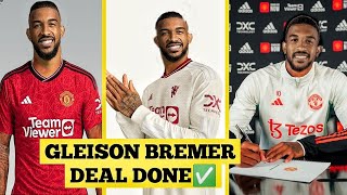 Gleison Bremer Arrives To Old Trafford amp Signs✅ Gleison Bremer Deal Done🔥 Man Utd News [upl. by Ainala325]