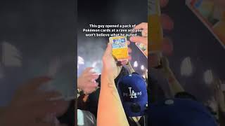 This guy pulled a charizard at a rave 🤯 Via wintertcg edm rave festival pokemon pokemoncard [upl. by Ecallaw]