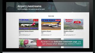 Airport Livestreams Now Available on AirNav RadarBox 📹🛬🛫 [upl. by Rozelle147]