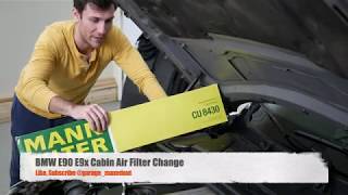 Tutorial How to replace BMW E90 Cabin Air Filter  335D [upl. by Vernita]