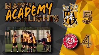 Academy  Folkestone Invicta 54 Chatham Town  Tactic League  8223 [upl. by Suzi]