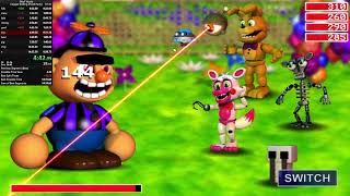 FNaF World Chipper Ending Fixed Party Normal in 1447 WR [upl. by Lhok18]