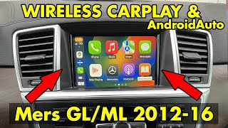 Wireless CarPlay and AndroidAuto in Mercedes GL ML W166 X166 2012 2013 2014 2015 2016 NTG45 NTG47 [upl. by Teresina]