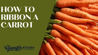 How to Ribbon a Carrot without hurting yourself [upl. by Daniels]