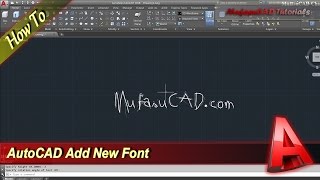 AutoCAD How To Add New Fonts [upl. by Hedelman297]