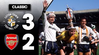 Luton 32 Arsenal  Littlewoods Cup Winners 🏆  Classic Highlights [upl. by Clementine]