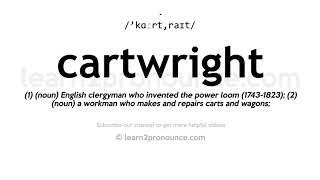 How to pronounce Cartwright  English pronunciation [upl. by Warfield530]