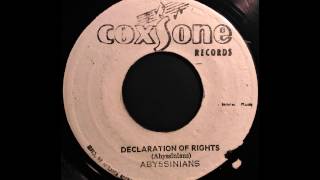 ABYSSINIANS  Declaration Of Rights 1971 [upl. by Einahteb]