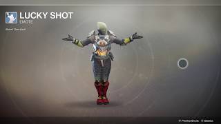 Destiny 2 Forsaken Get Lucky Shot Emote [upl. by Dowzall]