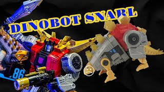 Transformers Studio Series Leader Class Dinobot Snarl slightly disappointed Action Figure Review [upl. by Assilanna725]