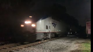 Amtrak Crescent Train 19 Clifton Virginia [upl. by Atsilac]