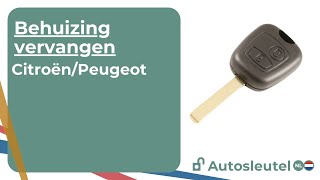 Sleutelbehuizing vervangen  Peugeot en Citroën [upl. by Kampmeier]