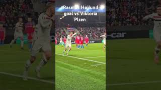 RASMUS HØJLUND GOAL VS VIKTORIA PLZEN rasmushojlund  mufc [upl. by Trey]