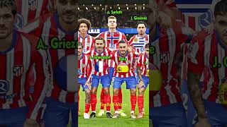 Atlético Madrid Squad 202425 🔥  Nations 🌎 atleticomadrid shorts football [upl. by Ynahirb]