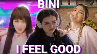 Reaction to BINI  I Feel Good MV and LIVE on Wish Bus  Strings Rewatch [upl. by Reivaxe]