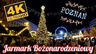 JARMARK BOŻONARODZENIOWY W POZNANIU 🎄 2024 🎄 GoPro 🎄 4K UHD [upl. by Okubo]