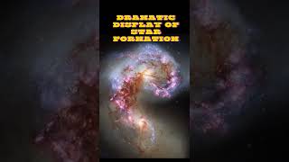 Antennae Galaxies Cosmic Collision in Action youtubeshorts shorts universe space education [upl. by Ayisan]