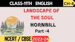 Class 11 English Hornbill Chapter4 Landscape Of The Soul Question and Answers [upl. by Alphonse]