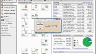 Peachtree Tutorial Changing the System Date Sage Training Lesson 172 [upl. by Ecnirp355]