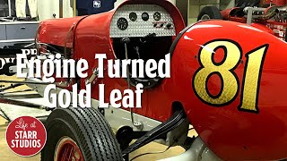 Engine Turned Gold Leaf on a 1930s Sprint Car [upl. by Mariette]