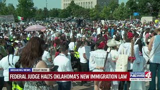 Federal judge halts Oklahomas new immigration law [upl. by Weiss]