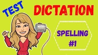 DICTADO en INGLÉS  SPELLING 1➯ ‼️15 palabras para que practiques el DELETREO Listen and write 🎧 [upl. by Rednijar]