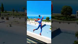 GTA 5 Spiderman Epic Jumps CompilationGTA V Fails Funny Moments [upl. by Yrahca]