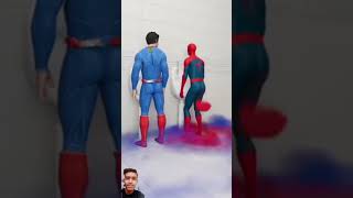 Badman superman spiderman 😮‍💨😂 greenscreen new trending shorts [upl. by Naehs]