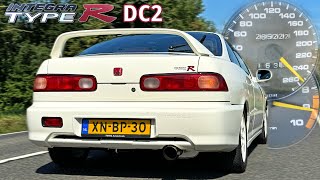 HONDA INTEGRA TYPE R DC2 9000RPM VTEC at TOP SPEED on AUTOBAHN [upl. by Sokcin359]