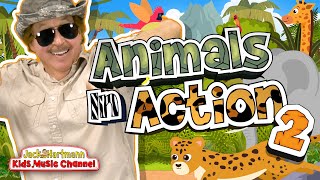 Animals In Action 2  Fun Animal Song for Kids  Jack Hartmann [upl. by Festa]