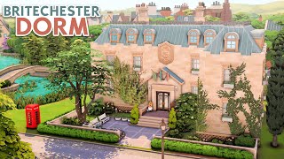 Britechester Student Dorm  NO CC  The Sims 4 Speed Build [upl. by Adnih]