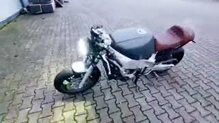 Yamaha FZR 1000 cafe racer exhaust sound [upl. by Ynottirb]