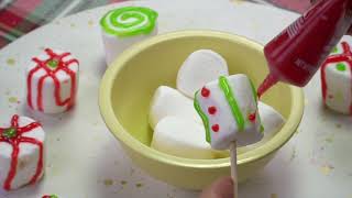 CHRISTMAS MARSHMALLOW PETIT FOURS  EZPZ ideas [upl. by Durman]