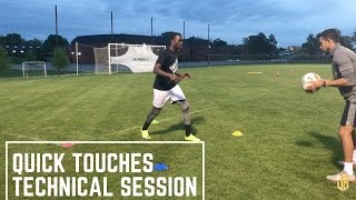 3 Simple Soccer Drills For  Quick Feet  Dribbling  Shooting [upl. by Kahle]