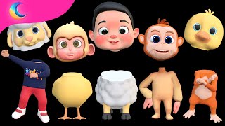 Whose face is it  Learn Color Johny Johny Yes Papa  BluLoo Nursery Rhymes amp Kids Songs [upl. by Lait]