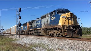 CSXT 9029 Leads Q45329 West Frostproof FL [upl. by Ilona]