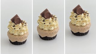 ROLO Mini Cheesecakes with Stabilised Caramel Whipped Cream NO Gelatine Eggless Easy Quick [upl. by Oralla172]