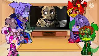 fnaf sb reaccionan a foxy entrevista [upl. by Gerianne186]