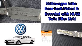 605 Volkswagen Lock Picked with HU66 Twin Lifter Lishi [upl. by Elum]