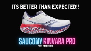 Saucony Kinvara Pro  It just might be one of the BEST Super Trainers  First Impressions Review [upl. by Sackville]