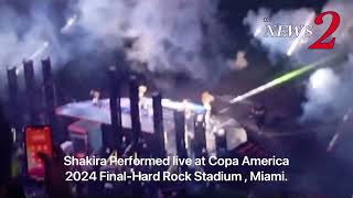 Shakira Performed live at Copa America 2024 Final Between Argentina and Colombia [upl. by Whitehouse468]