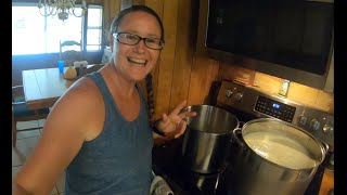 Making Raw Milk Homemade Cream Cheese  Homestead Seed [upl. by Halian]