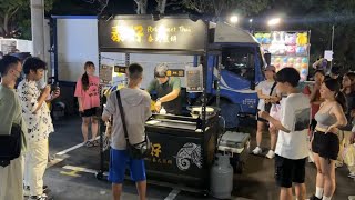 Sweet Roti with Eggs amp Bananas   Taiwanese Street Food [upl. by Player]