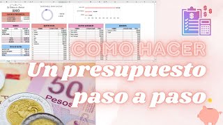 PRESUPUESTO PASO A PASO  Guía para principiantes  Presupuesto de base cero  Finanzas personales [upl. by Lois]