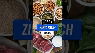 Top 12 ZincRich Foods You Need in Your Diet zincbenefits immuneboostingfoods zincfoods [upl. by Alyag720]