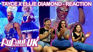 Tayce X Ellie Diamond  BRAZIL REACTION  RuPauls Drag Race UK  Season 2 [upl. by Airetnohs273]