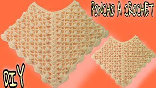 PONCHOCAPITA tejida a CROCHET paso a paso TODAS LAS TALLAS [upl. by Farleigh492]